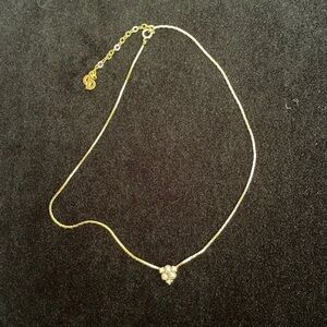 Christian Dior 1980s faux pearl pendant necklace